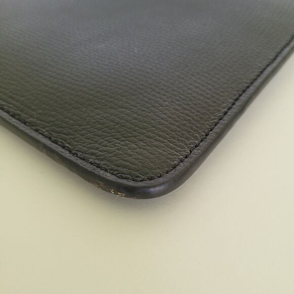 Kate Spade Laptop Sleeve Spencer Case Black Leather Padded Computer Pouch - Picture 9 of 11